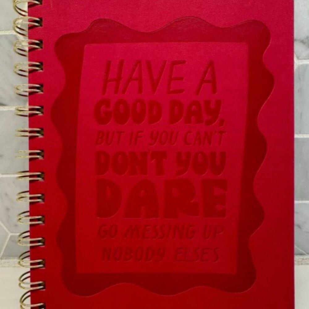 🆕✨ Tabitha Brown "Have A Good Day" Notebook 📒💖 – Magenta Pink | 96 Sheets